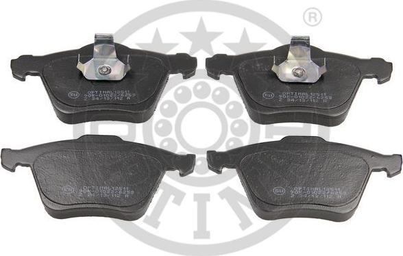 OPTIMAL 12511 - Тормозные колодки, дисковые, комплект abcparts.ee