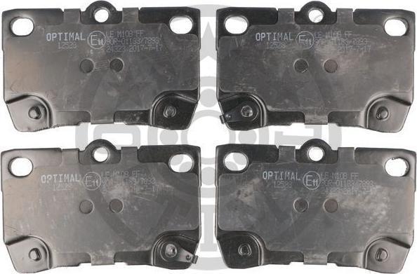 OPTIMAL 12528 - Тормозные колодки, дисковые, комплект abcparts.ee