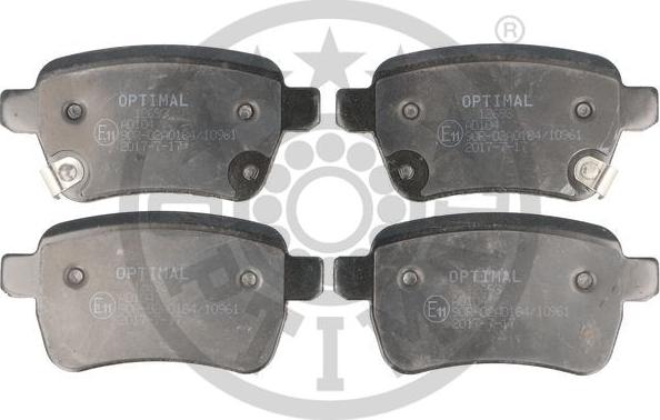 Optimal 12693 - Тормозные колодки, дисковые, комплект abcparts.ee