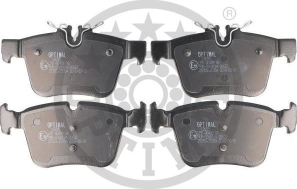 OPTIMAL BP-12655 - Тормозные колодки, дисковые, комплект abcparts.ee