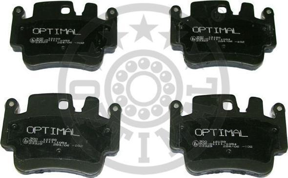 Optimal 12198 - Тормозные колодки, дисковые, комплект abcparts.ee