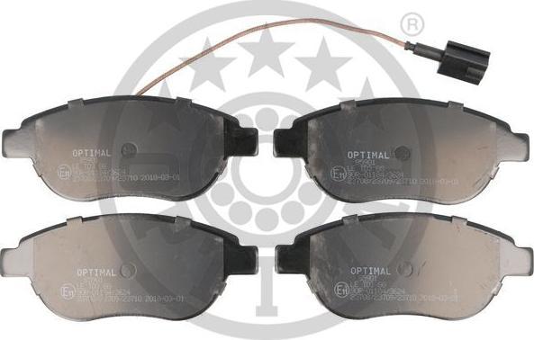 Optimal 85901 - Тормозные колодки, дисковые, комплект abcparts.ee