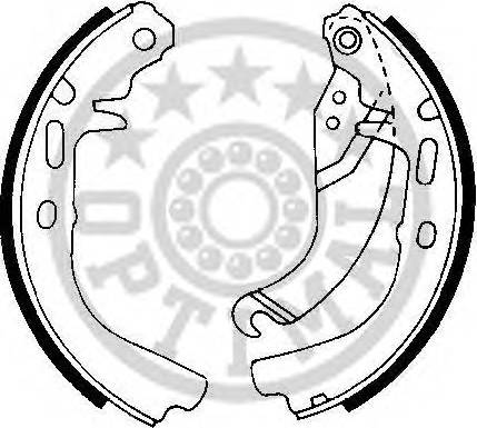 Optimal BB-0650 - Комплект тормозных колодок, барабанные abcparts.ee