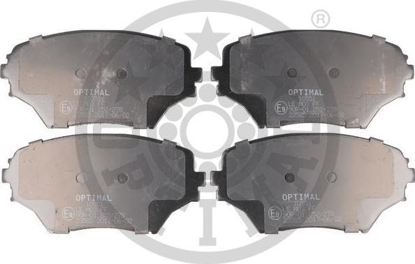 OPTIMAL BP-10551 - Тормозные колодки, дисковые, комплект abcparts.ee
