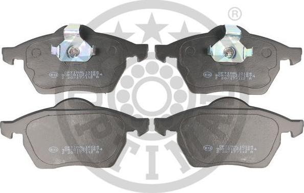 OPTIMAL BP-10124 - Тормозные колодки, дисковые, комплект abcparts.ee