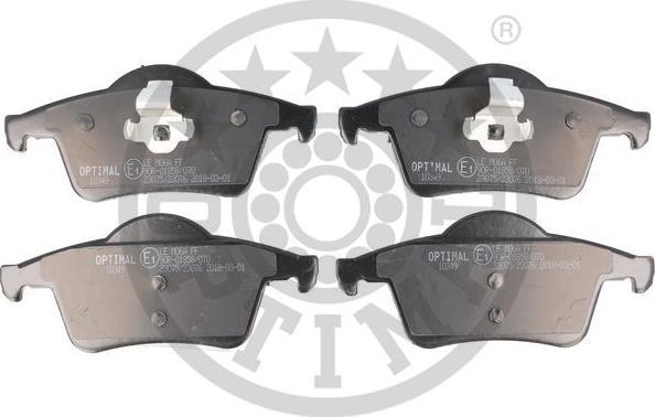 OPTIMAL BP-10349 - Тормозные колодки, дисковые, комплект abcparts.ee