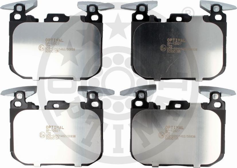 OPTIMAL BP-12927 - Тормозные колодки, дисковые, комплект abcparts.ee