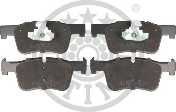 OPTIMAL BP-12547 - Тормозные колодки, дисковые, комплект abcparts.ee