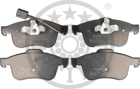 OPTIMAL BP-12516 - Тормозные колодки, дисковые, комплект abcparts.ee