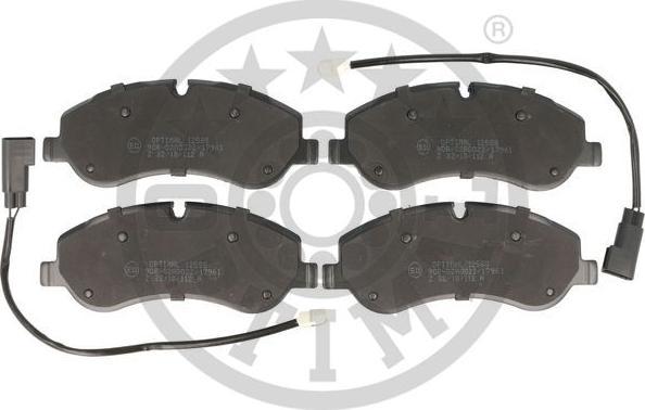 OPTIMAL BP-12588 - Тормозные колодки, дисковые, комплект abcparts.ee