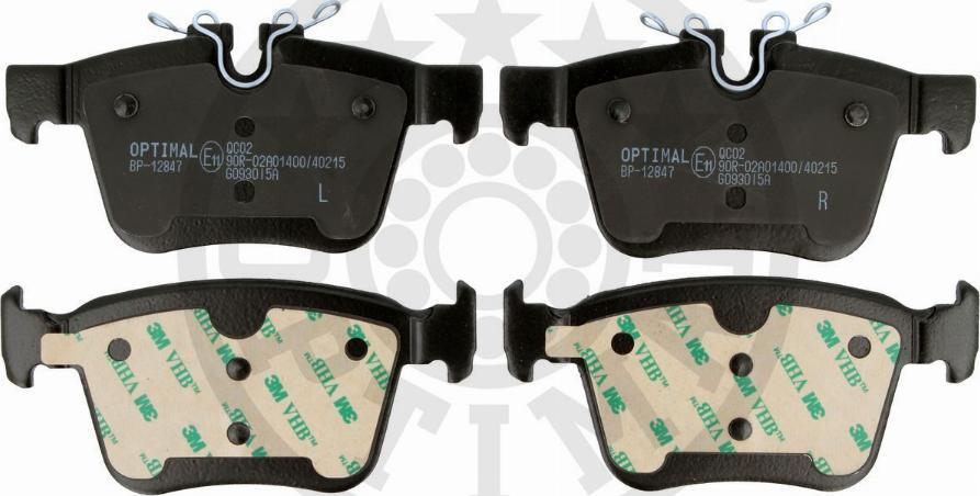 OPTIMAL BP-12847 - Тормозные колодки, дисковые, комплект abcparts.ee