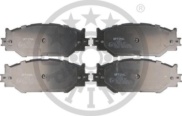 OPTIMAL BP-12307 - Тормозные колодки, дисковые, комплект abcparts.ee