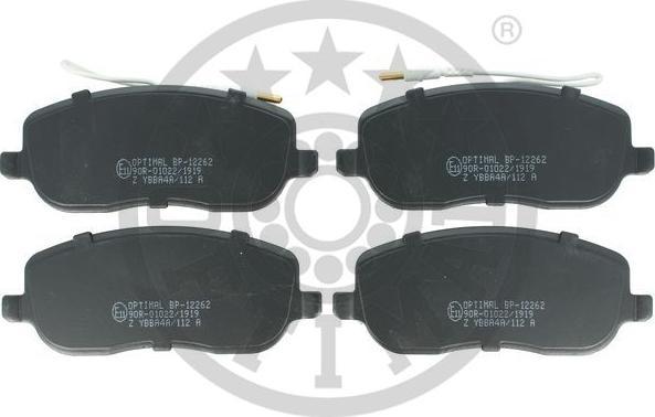 OPTIMAL BP-12262 - Тормозные колодки, дисковые, комплект abcparts.ee