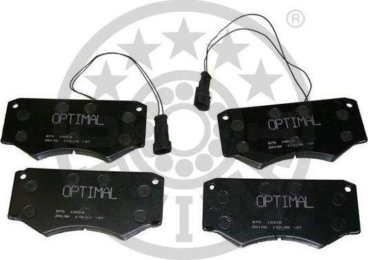 OPTIMAL BP-12218 - Тормозные колодки, дисковые, комплект abcparts.ee