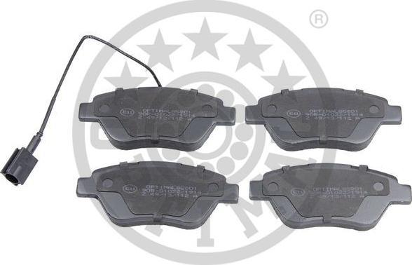 OPTIMAL BP-85801 - Тормозные колодки, дисковые, комплект abcparts.ee