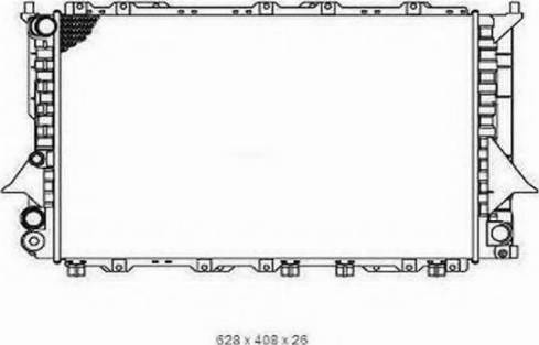 Ordonez 2065065 - Радиатор, охлаждение двигателя abcparts.ee