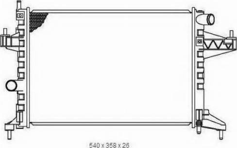 Ordonez 2065016 - Радиатор, охлаждение двигателя abcparts.ee