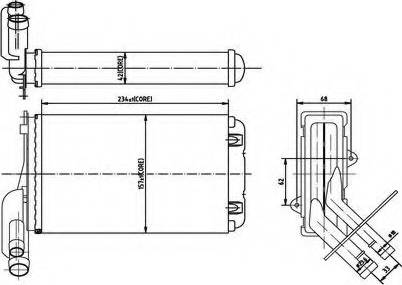 Ordonez 2066906 - Теплообменник, отопление салона abcparts.ee