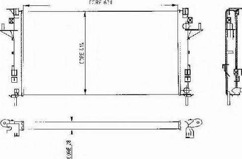 Ordonez 2062018 - Радиатор, охлаждение двигателя abcparts.ee