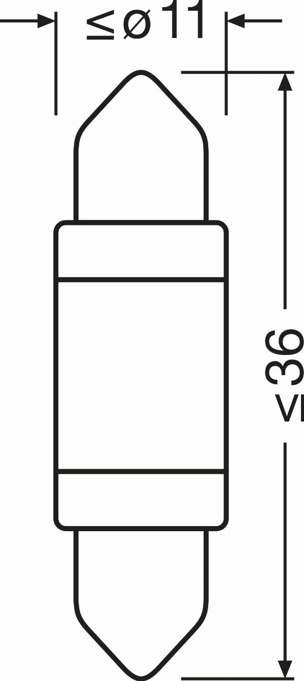 OSRAM 6418DWP-1BL - Лампа накаливания, освещение салона abcparts.ee