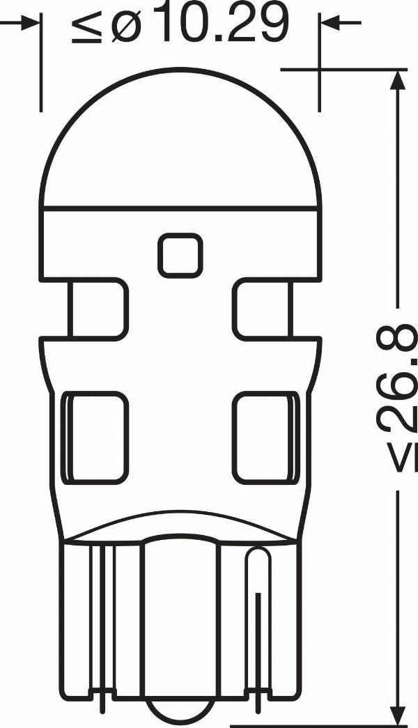 Osram 2825DRP-2BL - Лампа накаливания, освещение салона abcparts.ee