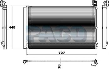 PACO 2P5871 - Конденсатор кондиционера abcparts.ee