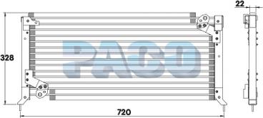 PACO CL3150 - Конденсатор кондиционера abcparts.ee