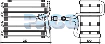 PACO EL-1101 - Испаритель, кондиционер abcparts.ee