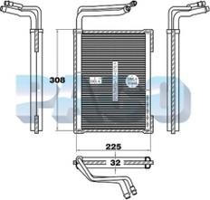 PACO EL3630D - Испаритель, кондиционер abcparts.ee