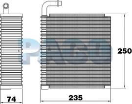 PACO EL-7182 - Испаритель, кондиционер abcparts.ee