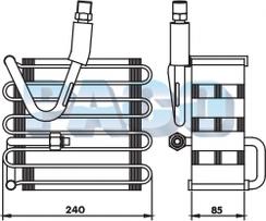 PACO ER-1010 - Испаритель, кондиционер abcparts.ee