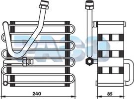PACO ER-1011 - Испаритель, кондиционер abcparts.ee