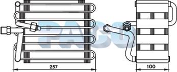 PACO ER-1105 - Испаритель, кондиционер abcparts.ee