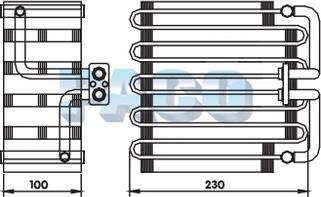 PACO ER-1101 - Испаритель, кондиционер abcparts.ee