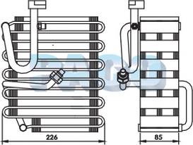 PACO ER-1102 - Испаритель, кондиционер abcparts.ee