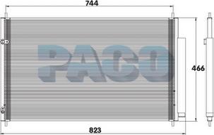 PACO MP5137 - Конденсатор кондиционера abcparts.ee