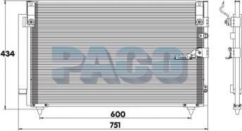 PACO MP5204 - Конденсатор кондиционера abcparts.ee