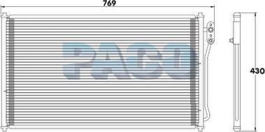 PACO PL3709 - Конденсатор кондиционера abcparts.ee