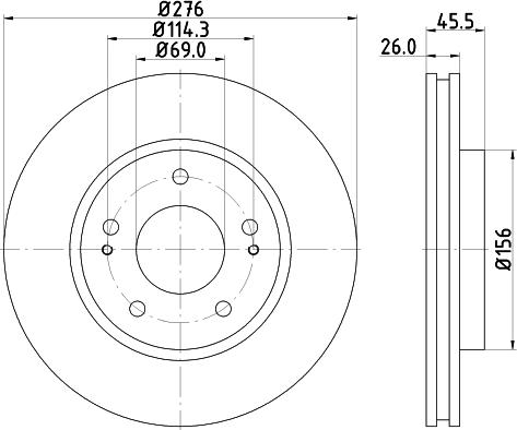 Pagid 54982 - Тормозной диск abcparts.ee
