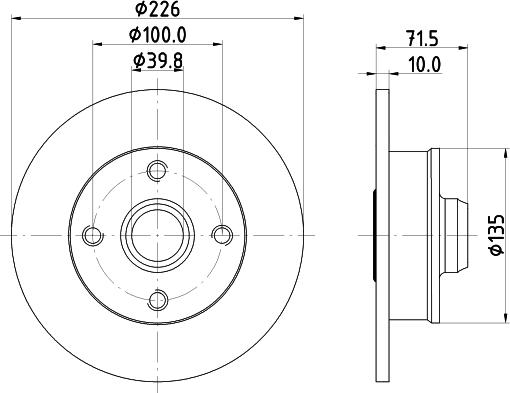 Pagid 54542 - Тормозной диск abcparts.ee