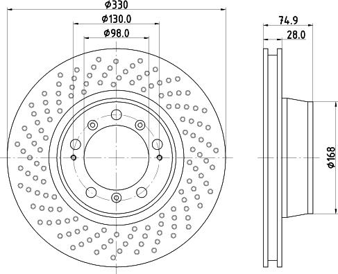 Pagid 54535 - Тормозной диск abcparts.ee