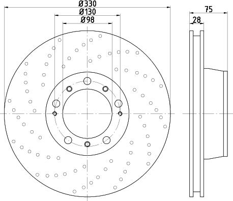 Pagid 54536 - Тормозной диск abcparts.ee
