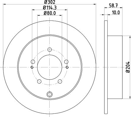 Pagid 54670 - Тормозной диск abcparts.ee