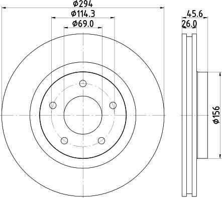 Pagid 54844 - Тормозной диск abcparts.ee