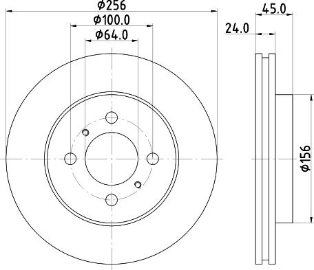 Pagid 54350 - Тормозной диск abcparts.ee