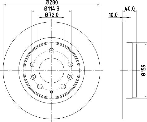 Pagid 54256 - Тормозной диск abcparts.ee
