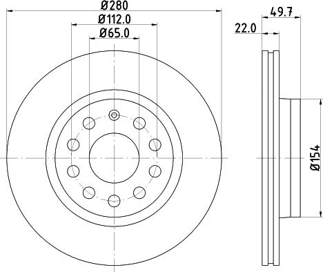 Pagid 54207 - Тормозной диск abcparts.ee