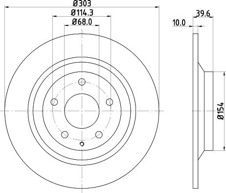 Pagid 55427 - Тормозной диск abcparts.ee