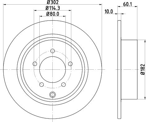 Pagid 55551 - Тормозной диск abcparts.ee