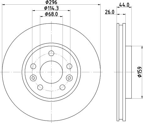 Pagid 56007 - Тормозной диск abcparts.ee